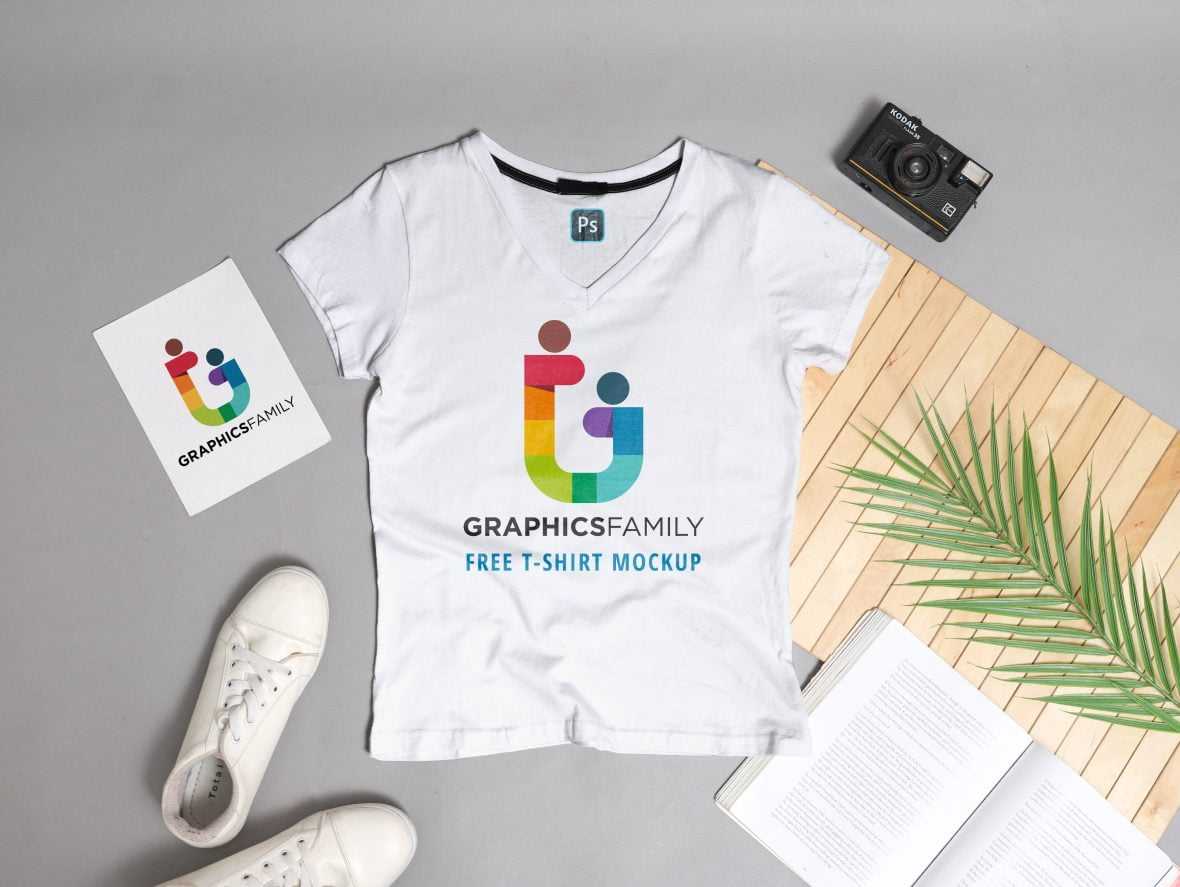 Free Teen T-shirt Mockup