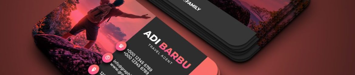 Free Travel Company Business Card Design