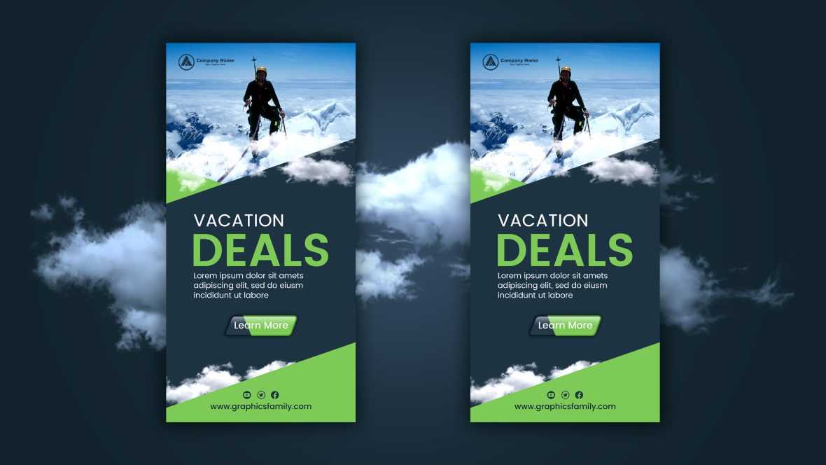 Free Vertical Web Banner Design