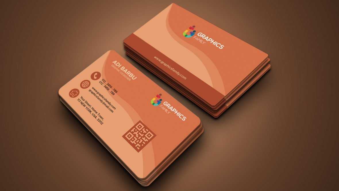 Free Visit card with abstract detailed