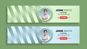 Free Vlogger YouTube Cover Template Design