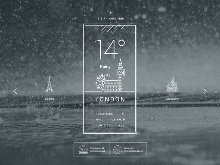 Free Weather PSD