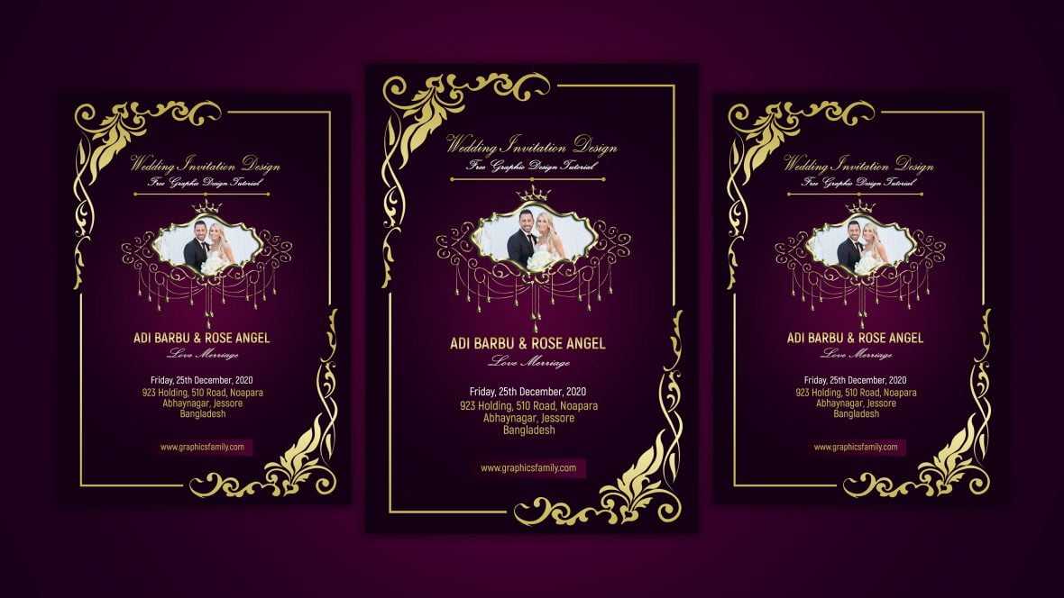 Free Wedding Invitation Card Template