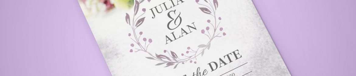 Free Wedding Invitation Mockup