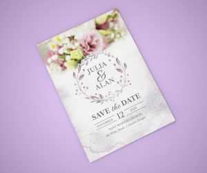 Free Wedding Invitation Mockup