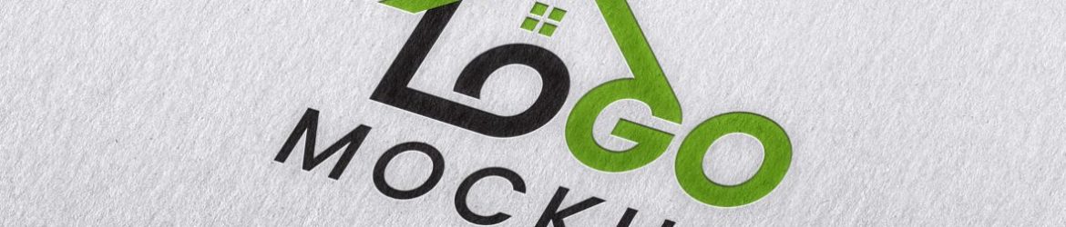 Free White Paper Logo Mockup