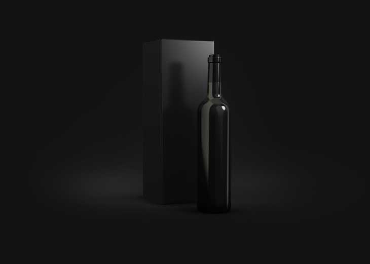 Free Wine Bottles Mockup PSD