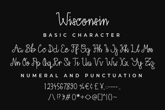 Free Wisconsin Monoline Script Font