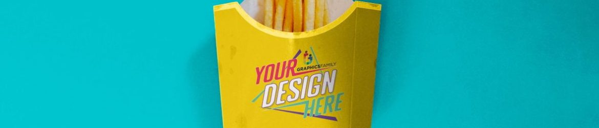 Fries Packet Design Mockup Fries Packet Design Mockup