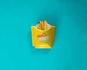 Fries Packet Design Mockup