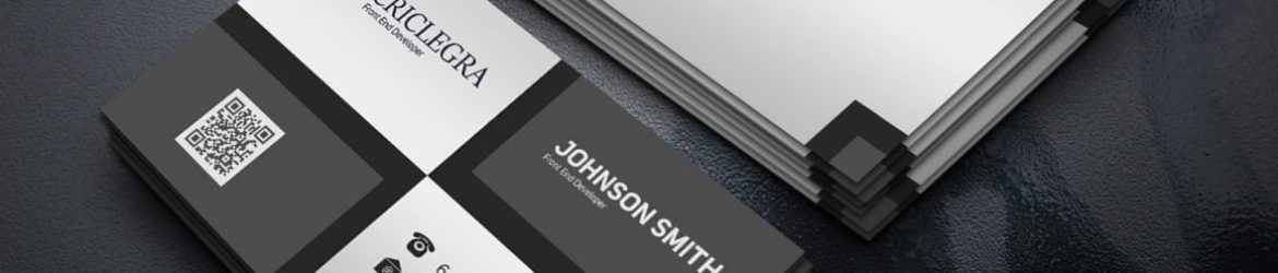 Front End Developer Business Card Design