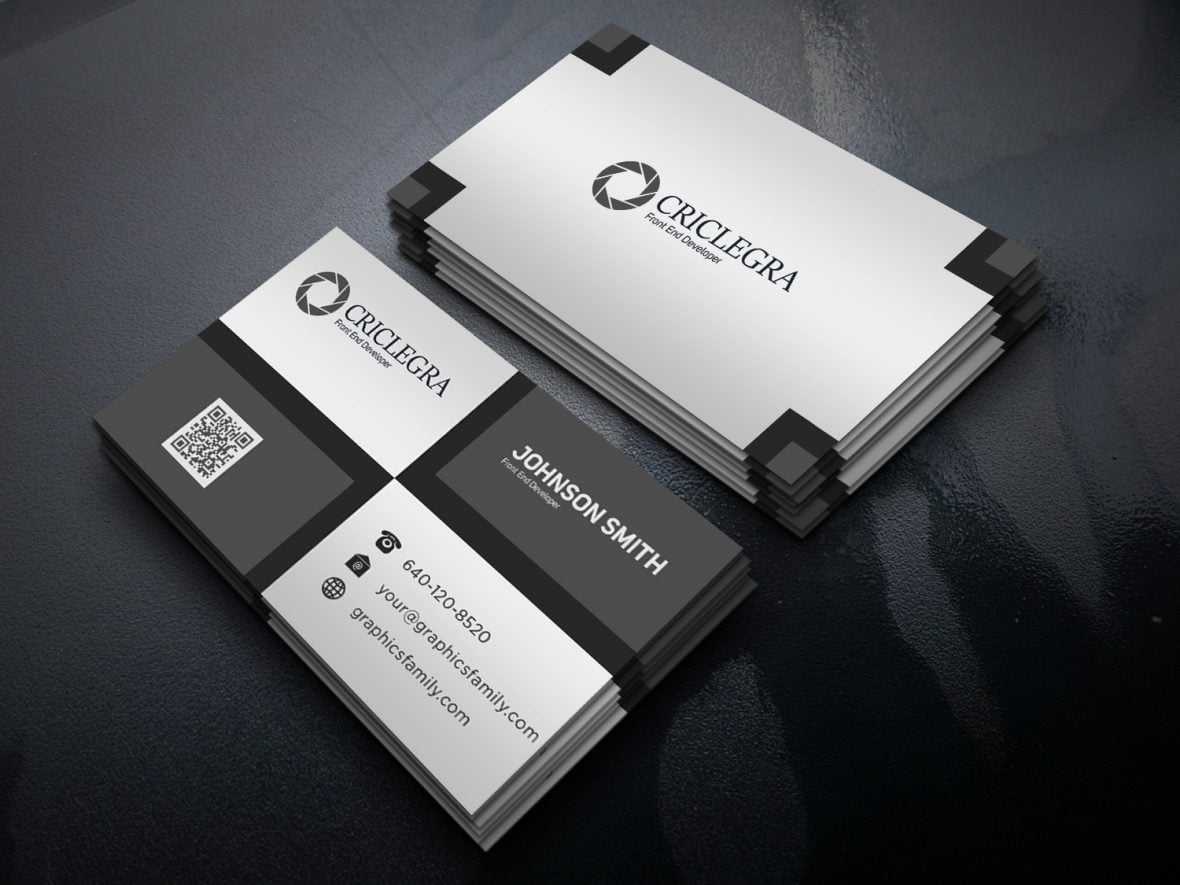 Front End Developer Business Card Design