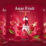 Fruit Juice Instagram Post and Web Banner - Download Grátis Fruit Juice Instagram Post and Web Banner