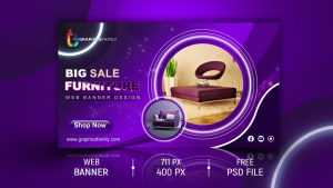 Furniture Promotional Banner Template Design