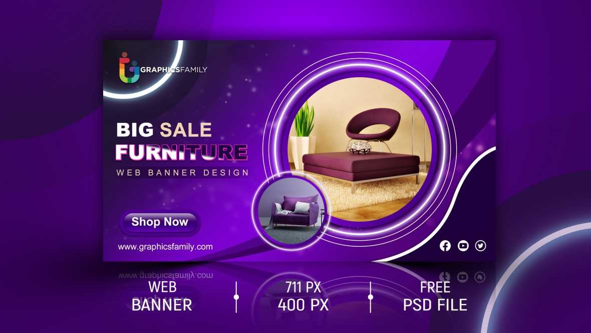 Furniture Promotional Banner Template Design