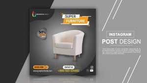 Furniture Store Instagram Post Design