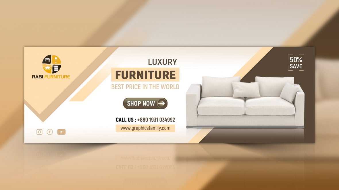 Furniture Web Banner Design PSD