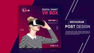 Gadgets square social media post template