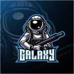 Galaxy Fighters Esports Mascot Logo - Download Grátis Galaxy Fighters Esports Mascot Logo