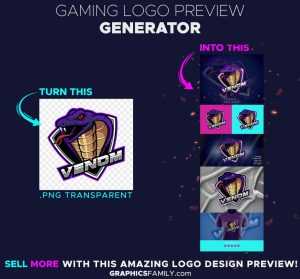 Gaming Logo Preview Generator