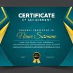 Geometric premium golden multipurpose certificate template