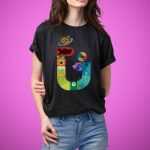 Girl T-Shirt Artwork Mockup