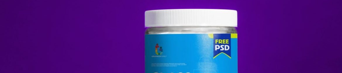 Glass Jar Design Mockup