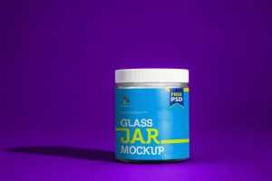 Glass Jar Design Mockup