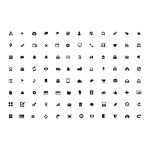 Glyphs Icon Set - Free PSD Download Glyphs Icon Set