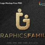 Gold Foil Logo Mockup Free PSD - Download Grátis Gold Foil Logo Mockup Free PSD