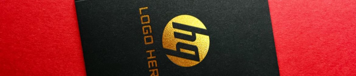 Gold Foil Logo Mockup on Black Book Gold Foil Logo Mockup on Black Book