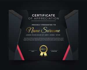 Golden Diploma Certificate Template
