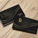 Golden Elegance : Opulent Business Card Design