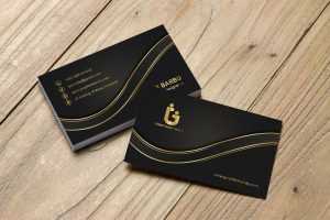 Golden Elegance : Opulent Business Card Design