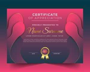 Gradient Colorful Luxury Certificate Template