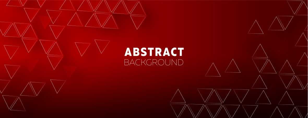 Gradient Dark Red Background with White Triangles