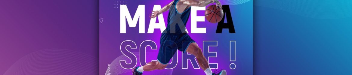 Gradient sport social media post template