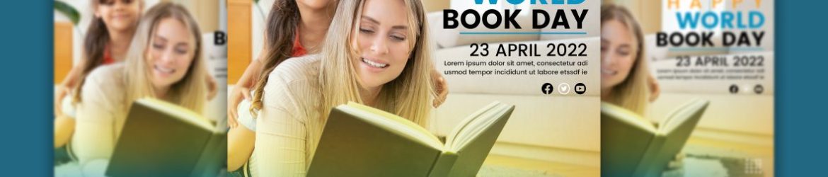 Gradient world book day template Gradient world book day template