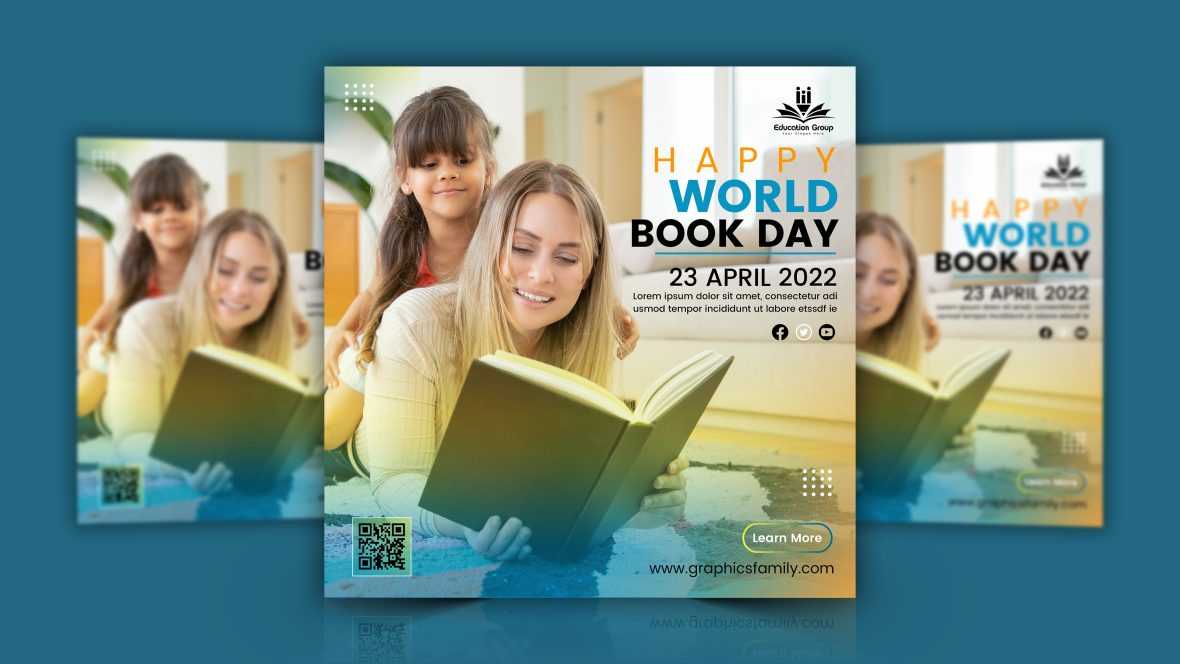 Gradient world book day template