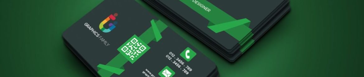 Green Abstract Modern Business Card Design