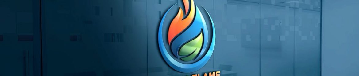 Green Flame Logo Design Green Flame Logo Design