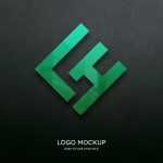 Green Glass Logo Mockup - Download Grátis Green Glass Logo Mockup