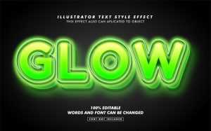 Green Glow Text Effect