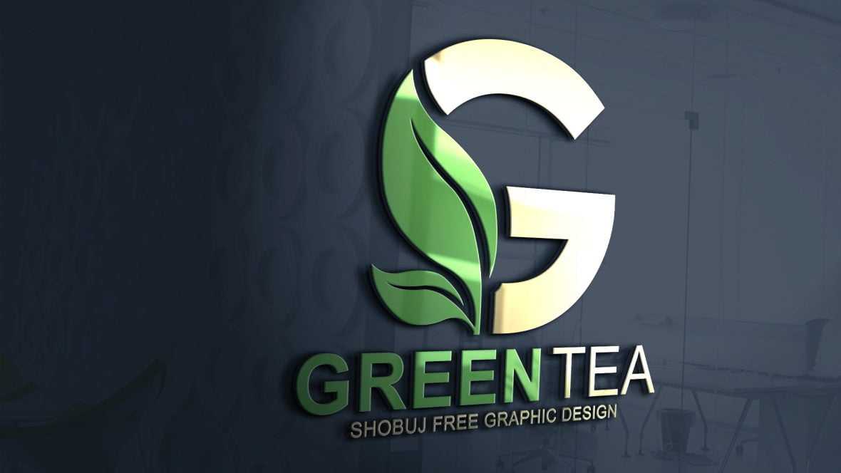 Green Tea Vector Logo Design