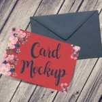 Greeting Card PSD Mockup