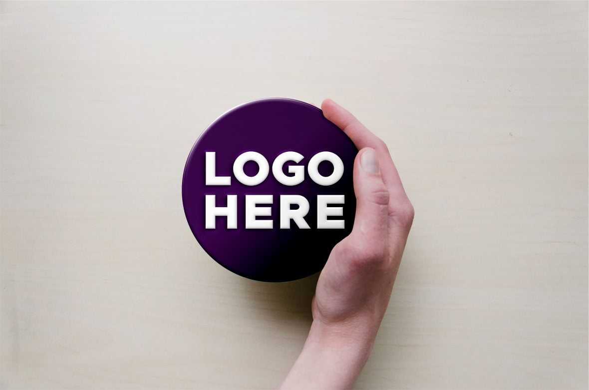 Hand Logo Mockup