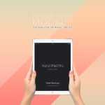 Hand with iPad Pro PSD Mockup
