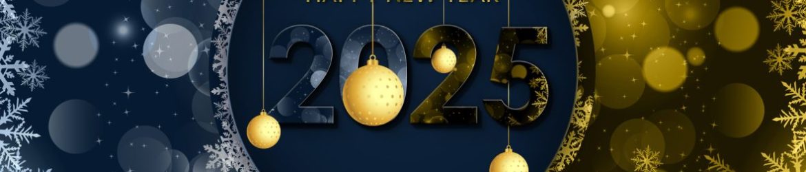Happy new year 2025 design template vector image