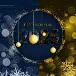 Happy new year 2025 design template vector image