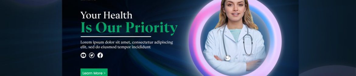 Health And Medical Promotion Website Banner Design